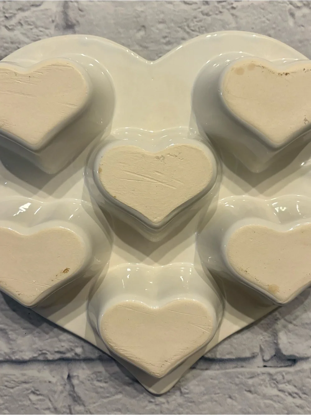 Vintage Chaparral Pottery “Country Heart Muffin” stoneware baking dish